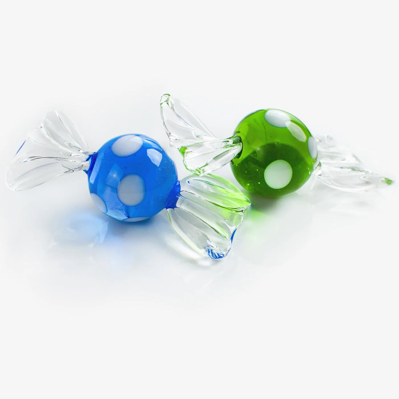 Set of colorful Murano Glass Candy replicas by MyItalianDecor, showcasing vibrant, handcrafted artificial candies in a variety of shapes.