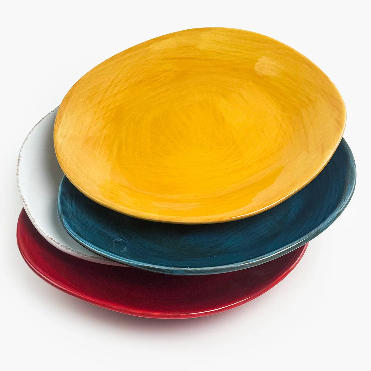 Set of two Tuscan ceramic dinner plates by My Italian Decor, featuring traditional Italian design and craftsmanship.
