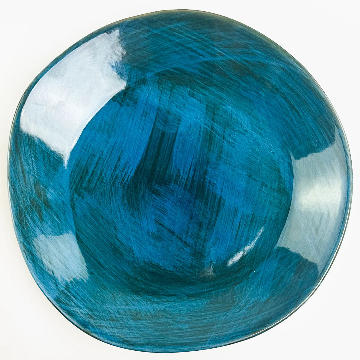 Set of two Tuscan ceramic dinner plates by My Italian Decor, featuring traditional Italian design and craftsmanship.