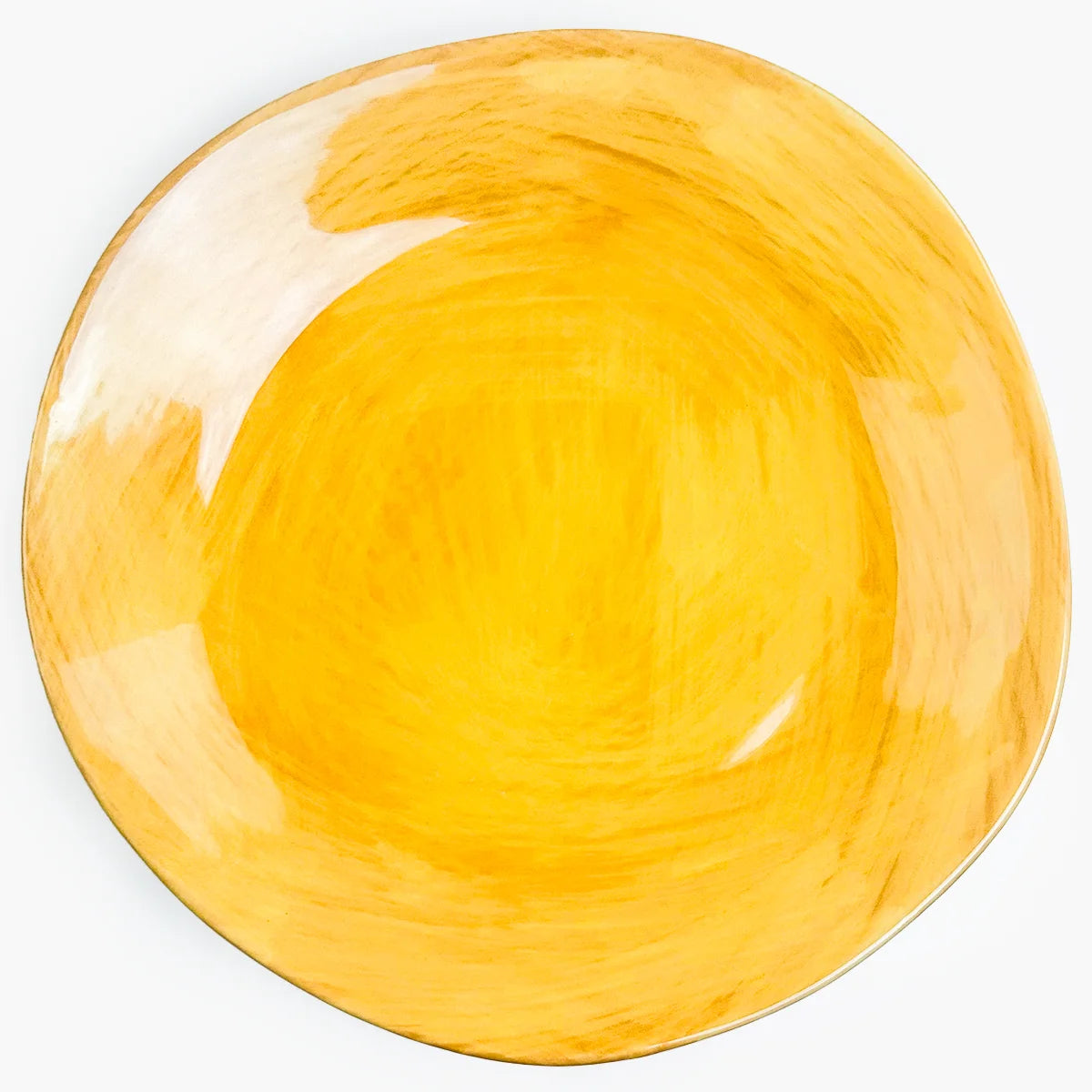 Set of two Tuscan ceramic dinner plates by My Italian Decor featuring traditional Italian design and vibrant colors.
