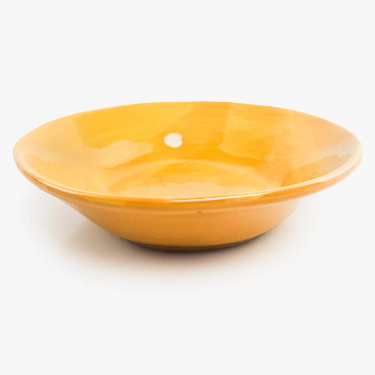 Set of two Tuscan ceramic pasta bowls by My Italian Decor, featuring traditional Italian design on glazed ceramic surfaces.