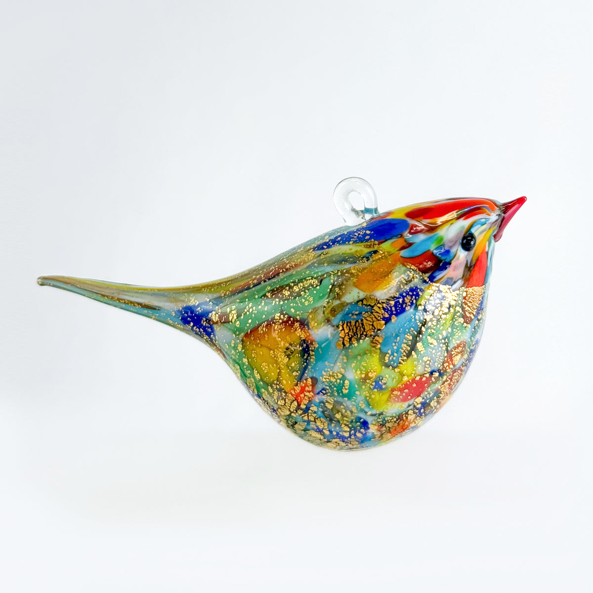 Murano Glass Hand Blown Italian Hanging Chirpie Bird