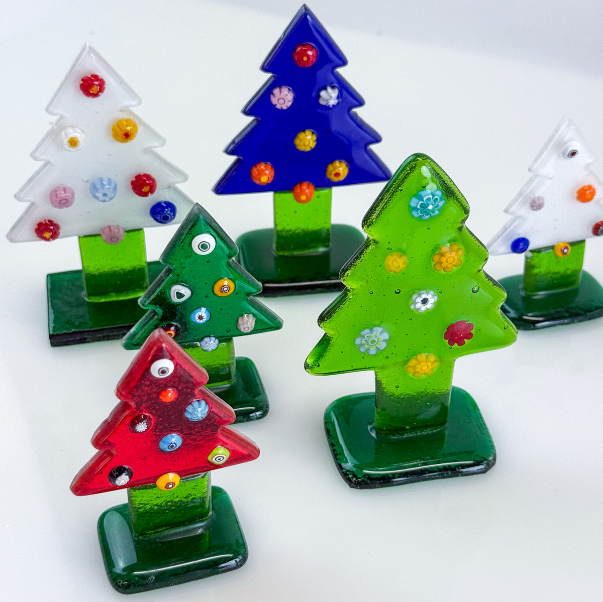 Millefiori Christmas Tree - Murano Glass - Holiday Decor