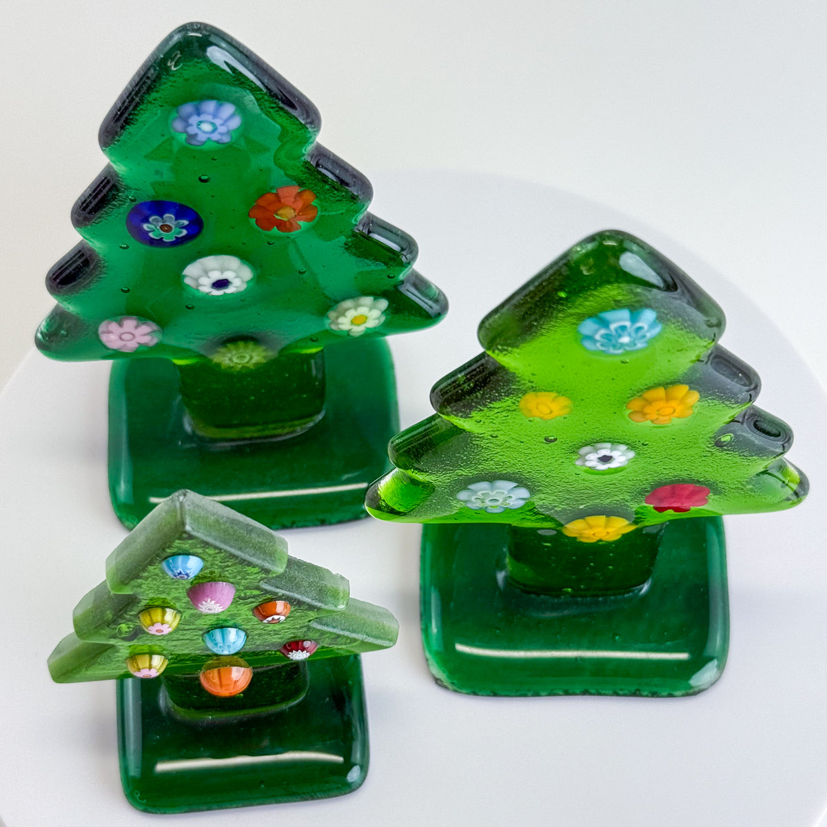 Millefiori Christmas Tree - Murano Glass - Holiday Decor