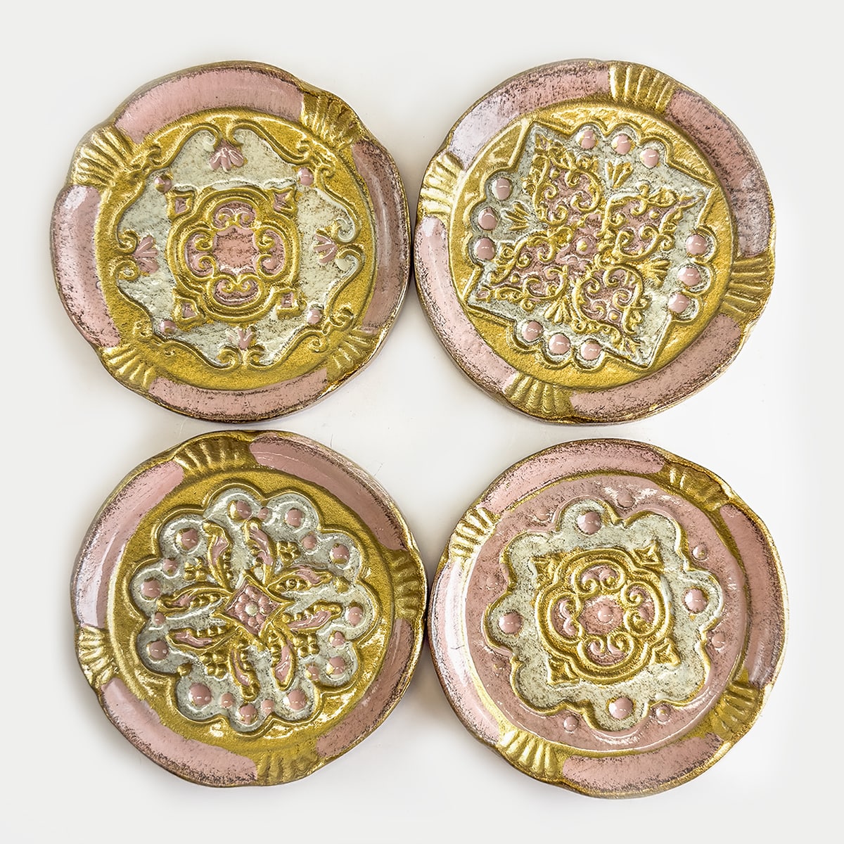 Florentine Wood Coasters Sets