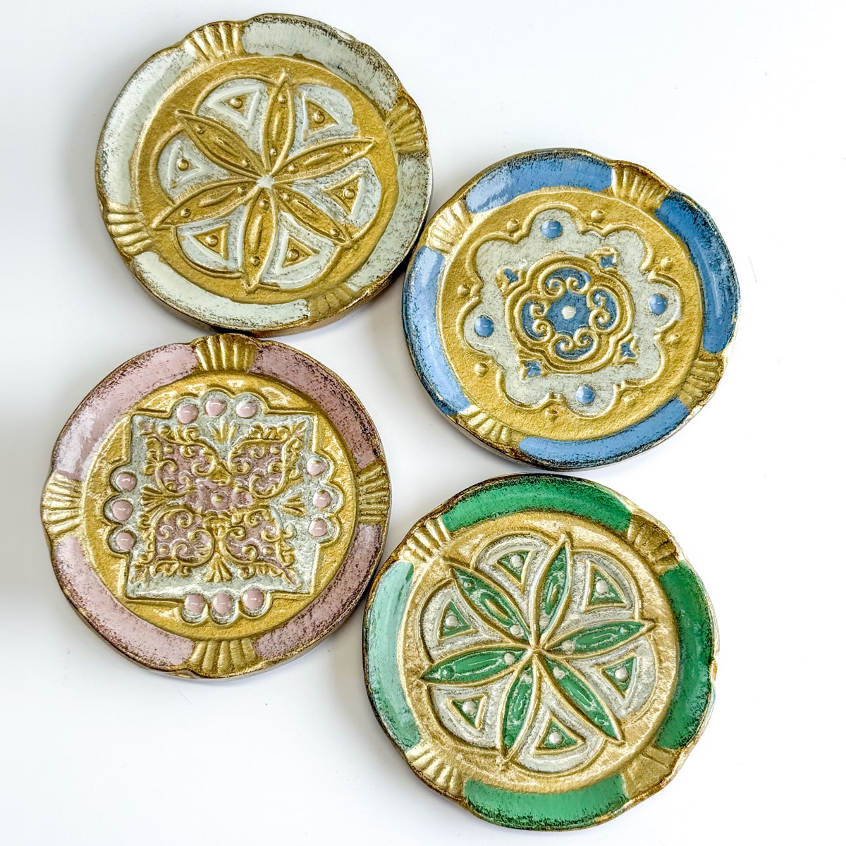Florentine Wood Coasters Sets