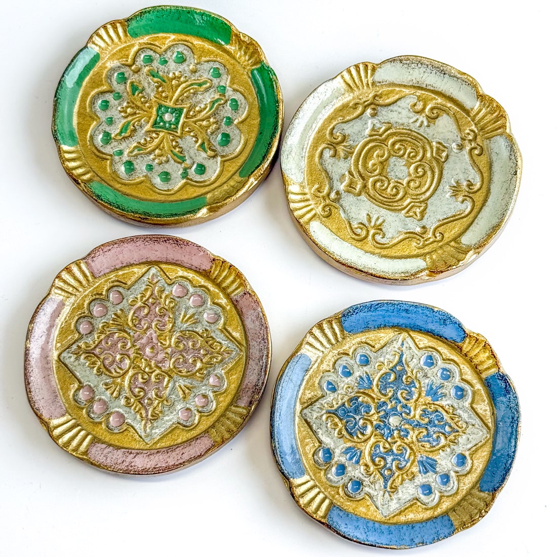 Florentine Wood Coasters Sets