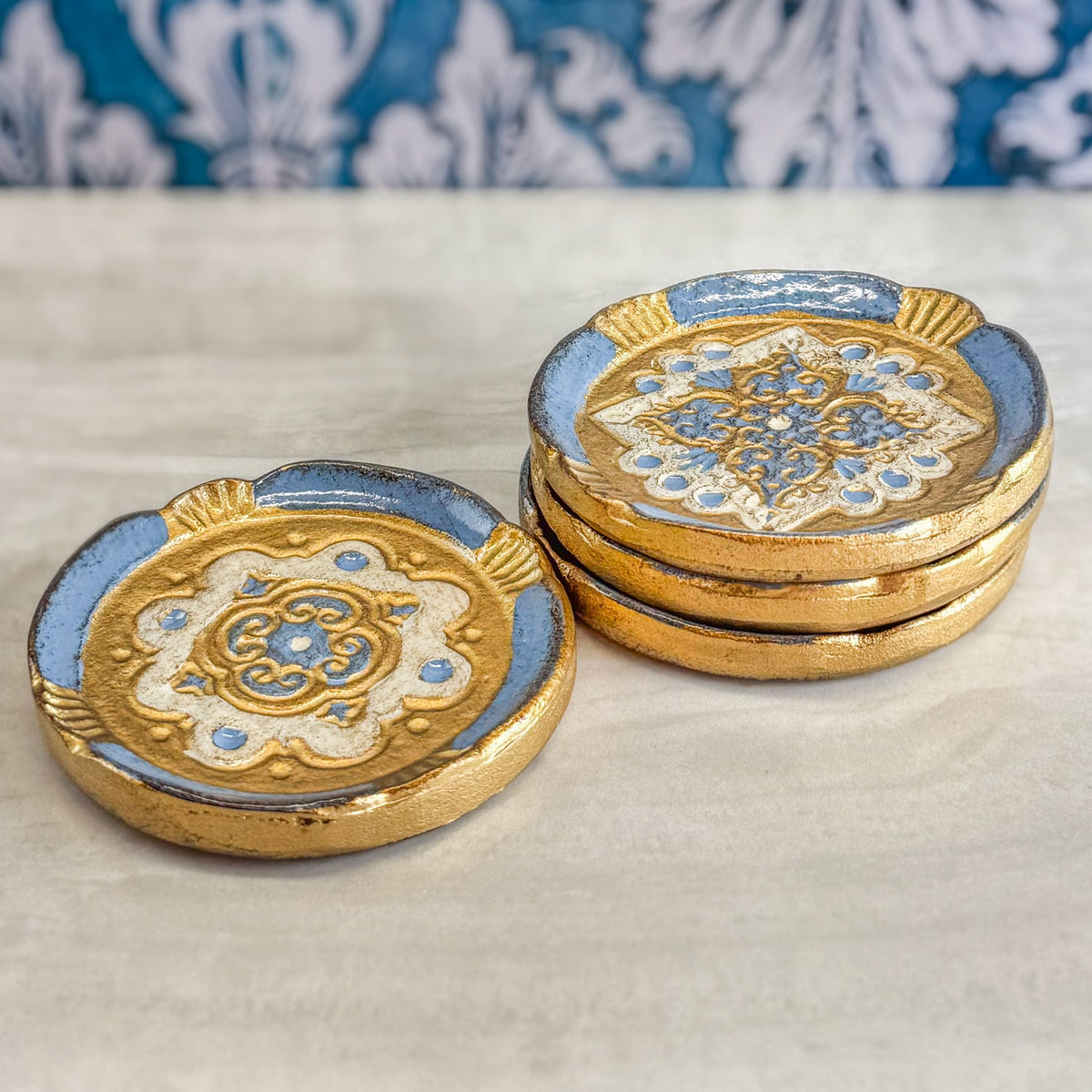 Florentine Wood Coasters Sets