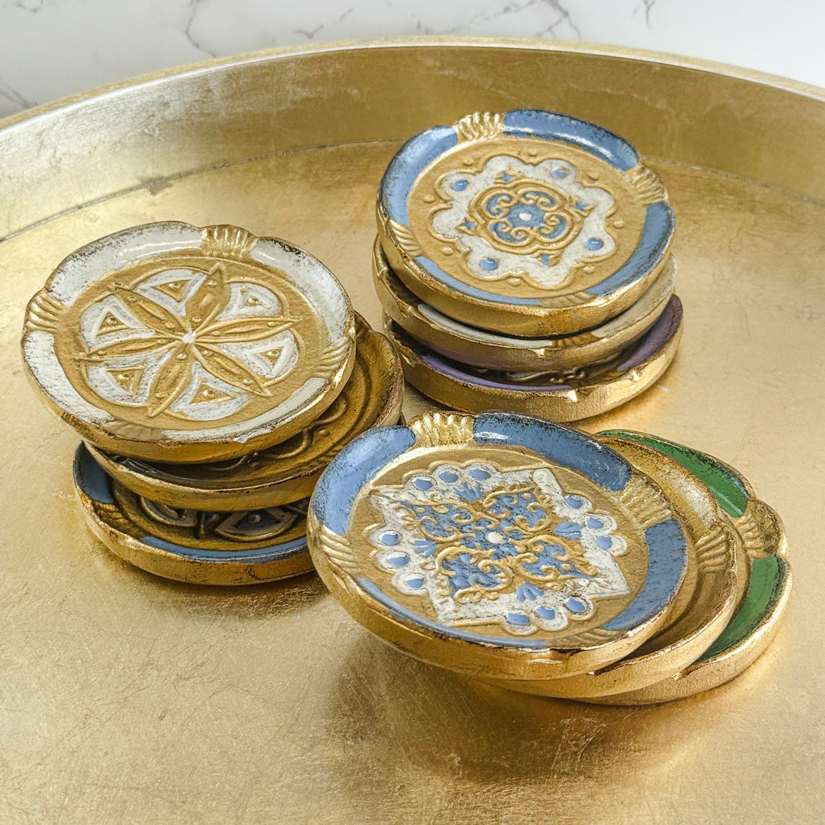 Florentine Wood Coasters Sets