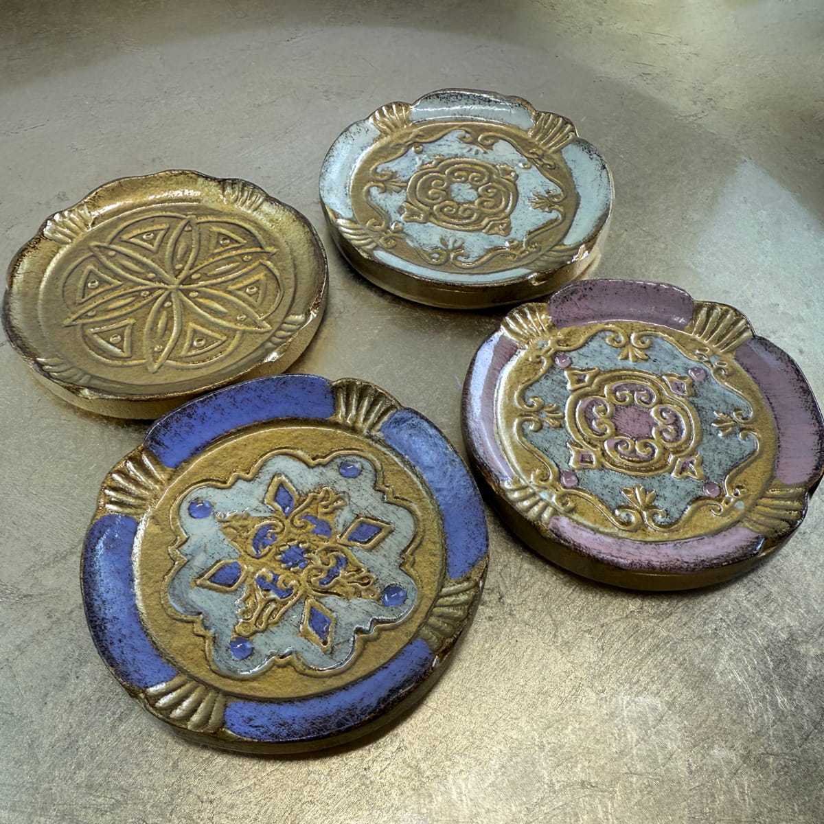 Florentine Wood Coasters Sets
