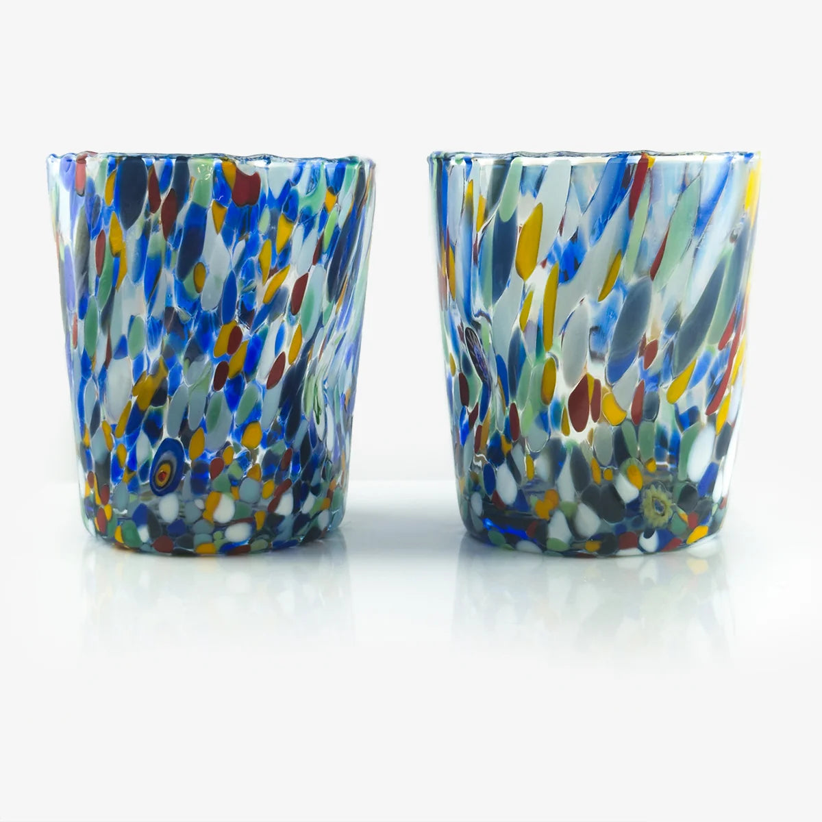 Set of 2 Confetti Tumblers, Mini and Standard