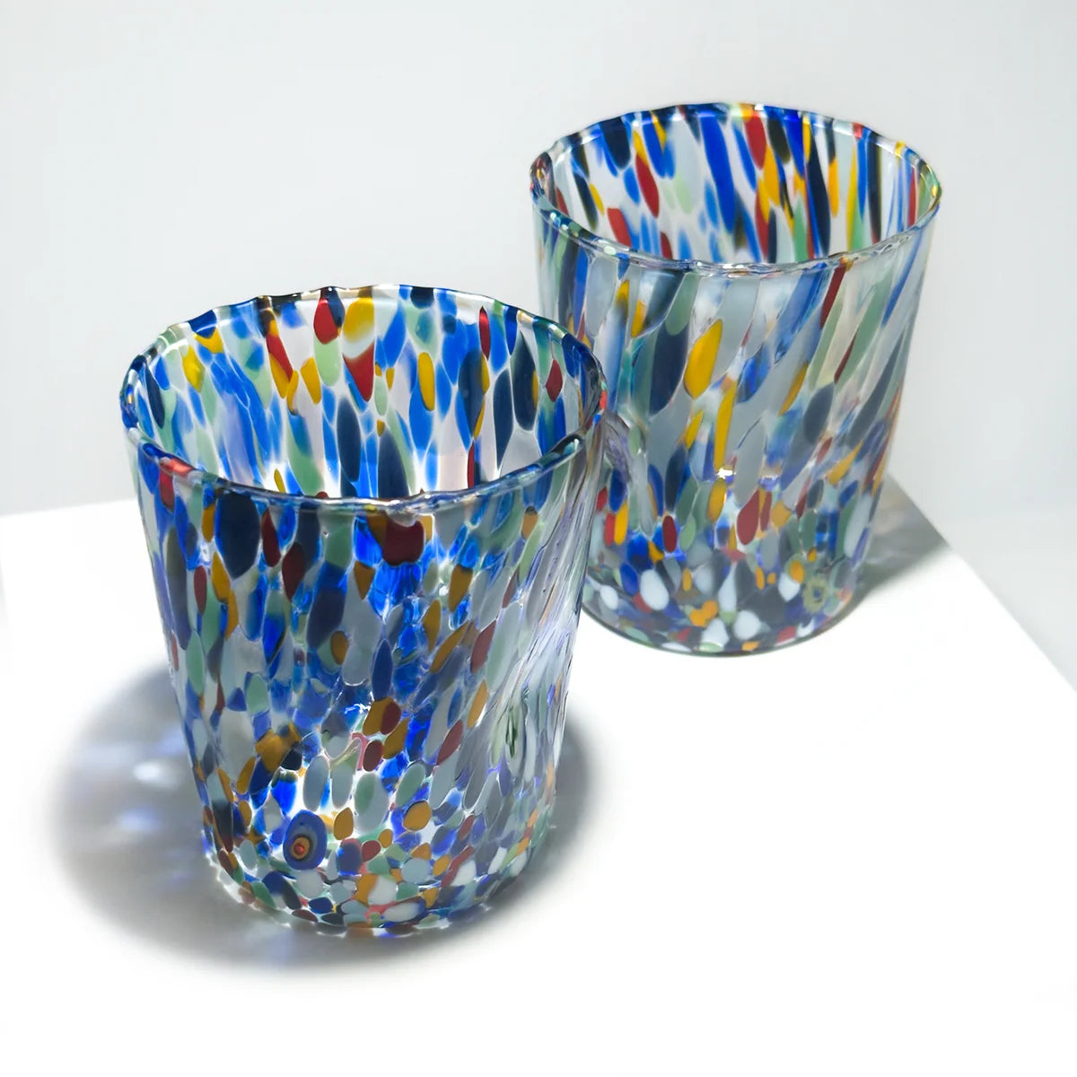 Set of 2 Confetti Tumblers, Mini and Standard