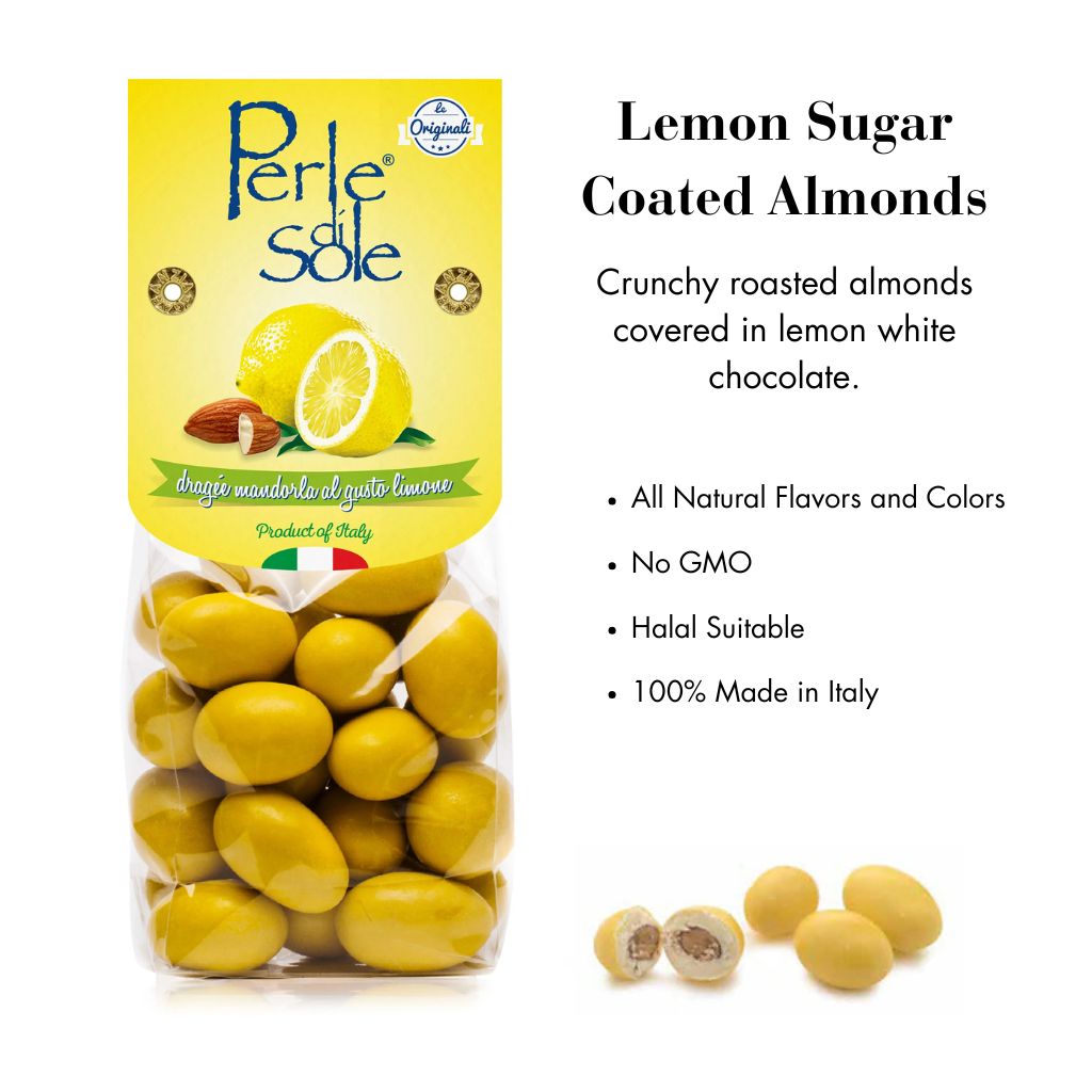 Lemon Candy Coated Almonds - Pack of 3