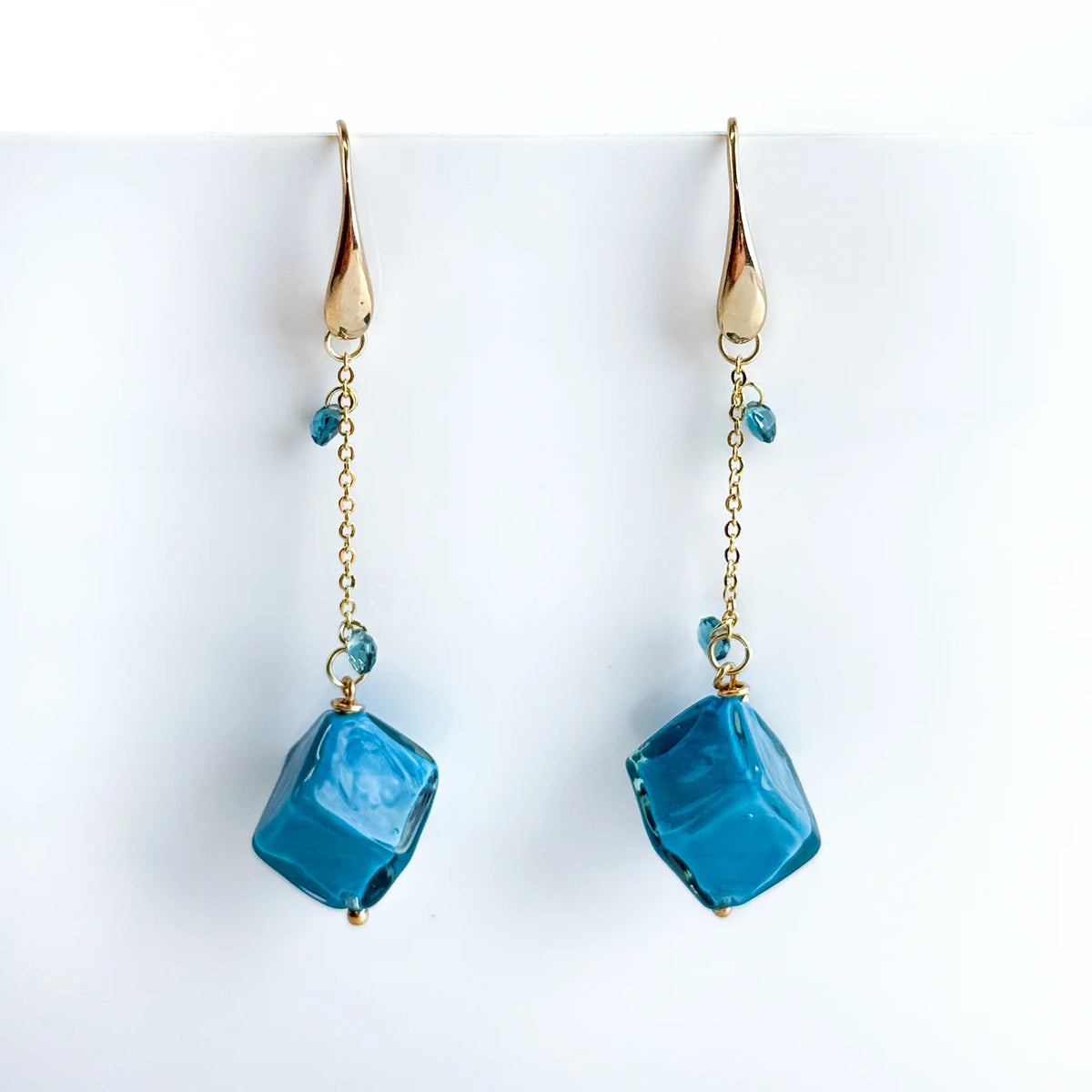 Hanging Bead Earrings, Dolce Collection, Murano Glass - My Italian Decor