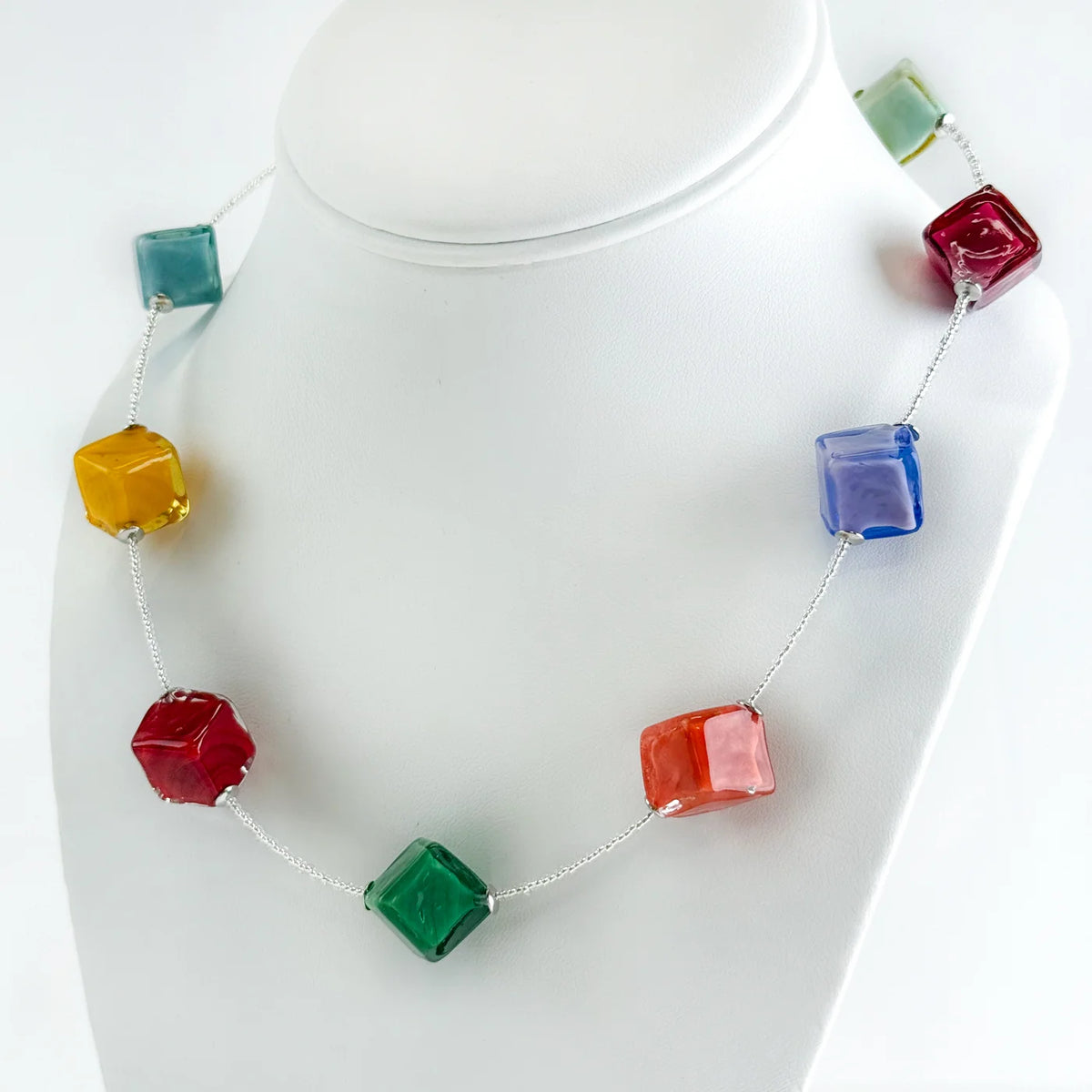 Murano Glass Single or Double Strand Dolce Necklace, Handcrafted in Italy - My Italian Decor