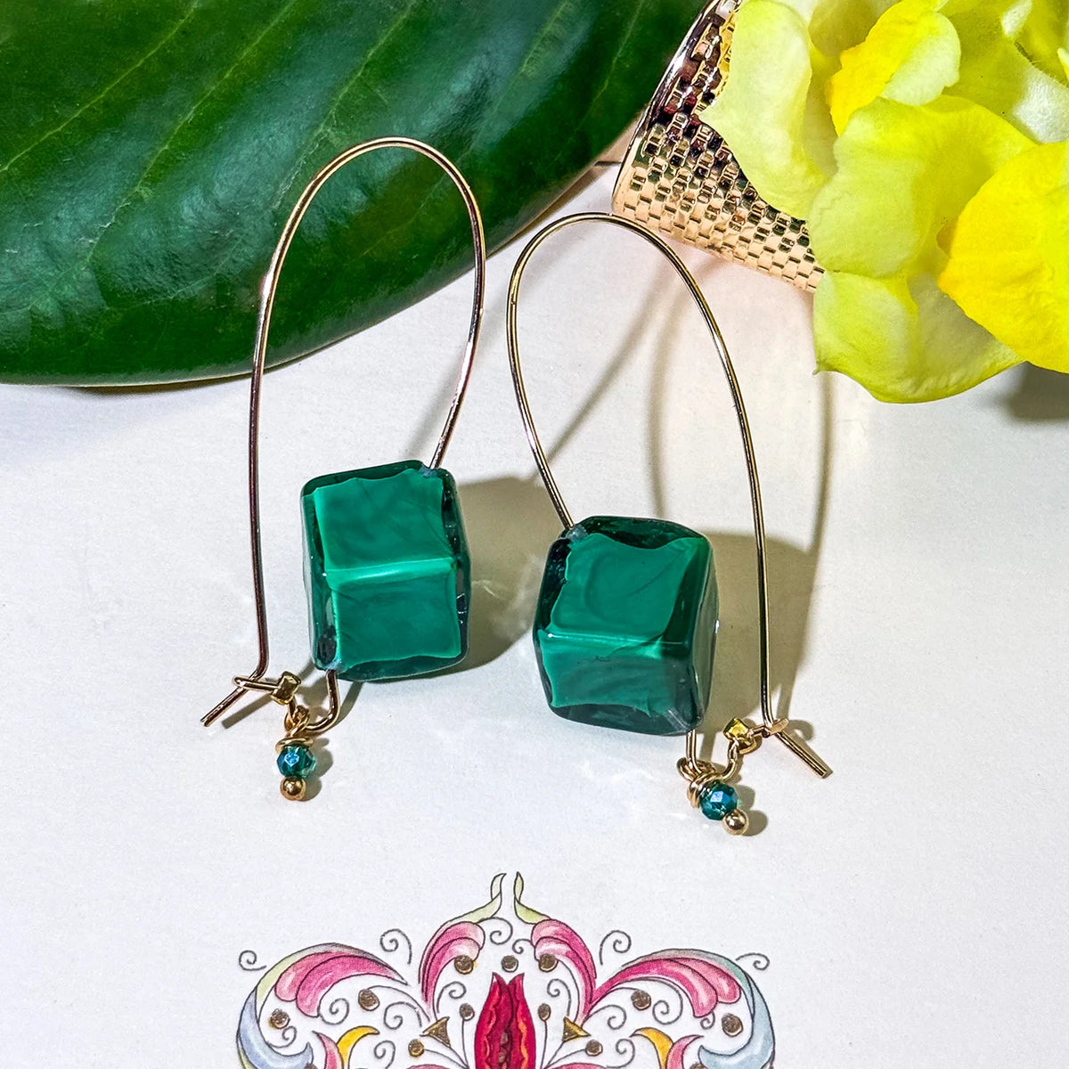 Murano Glass Dolce Earrings, Handcrafted in Italy