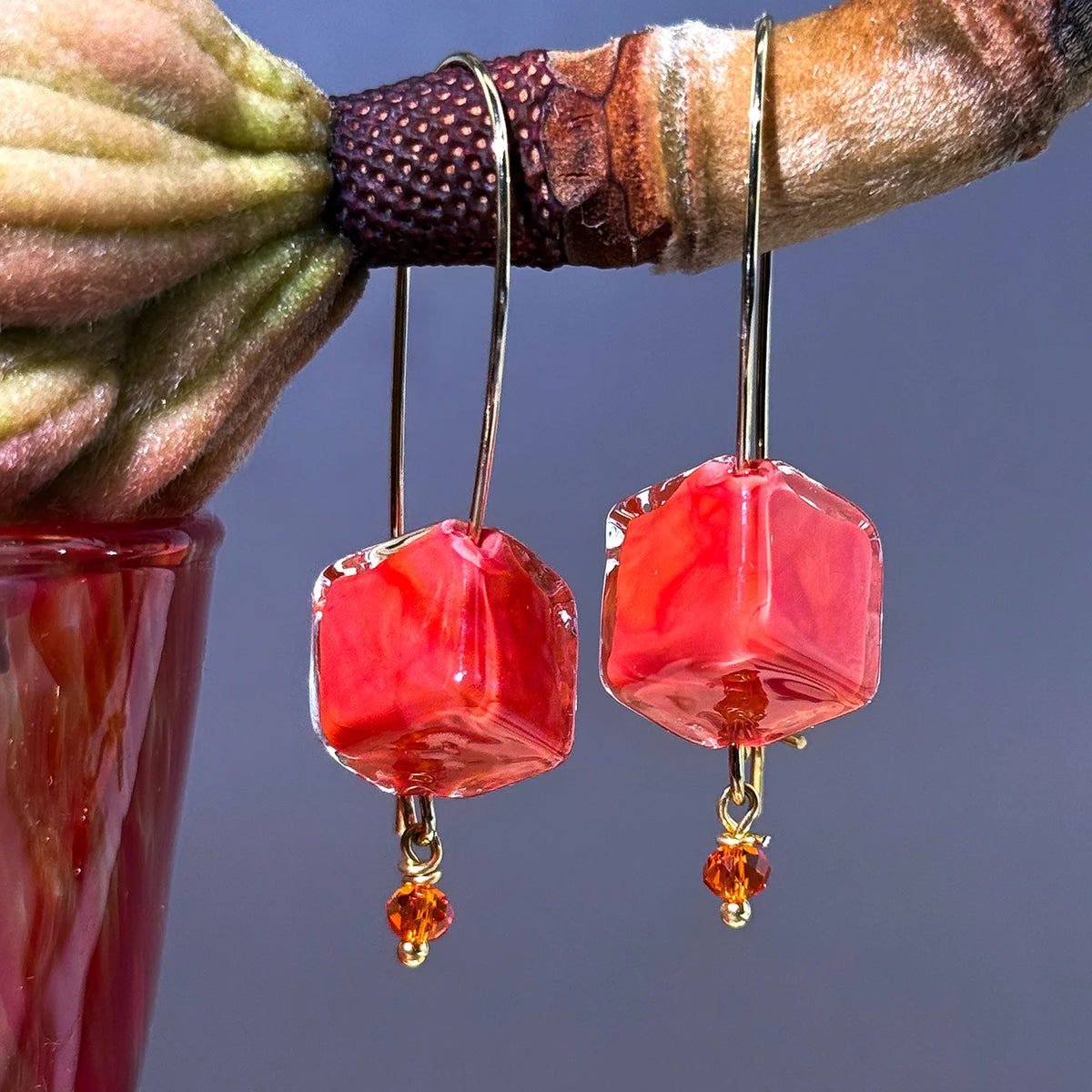 Murano Glass Dolce Earrings, Handcrafted in Italy