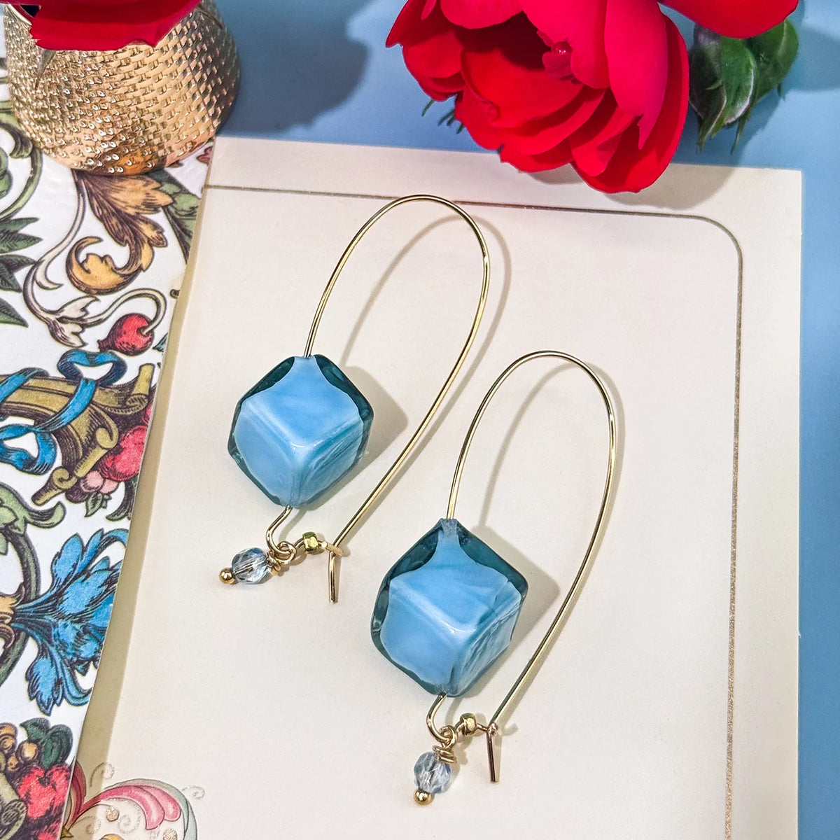 Murano Glass Dolce Earrings, Handcrafted in Italy