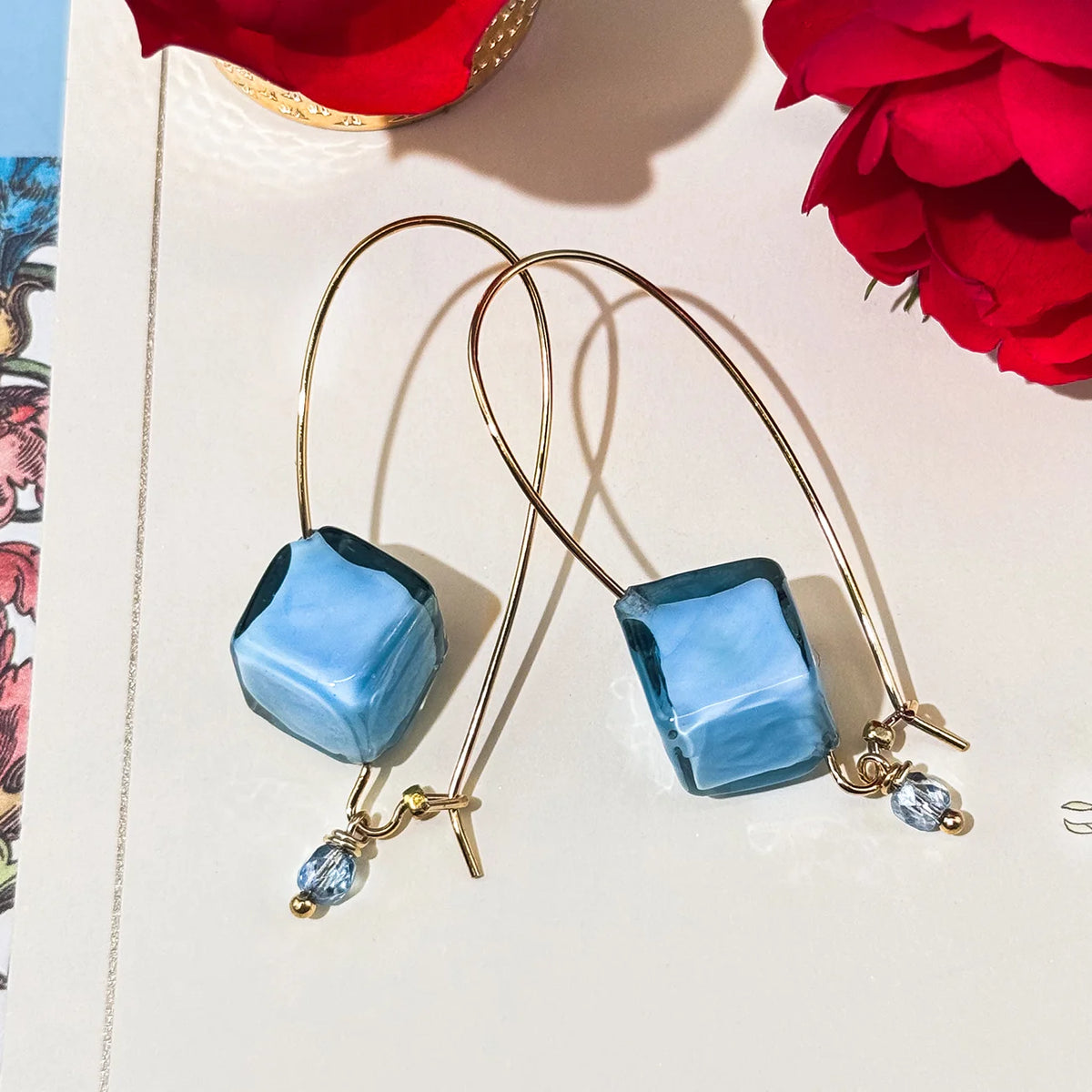 Murano Glass Dolce Earrings, Handcrafted in Italy