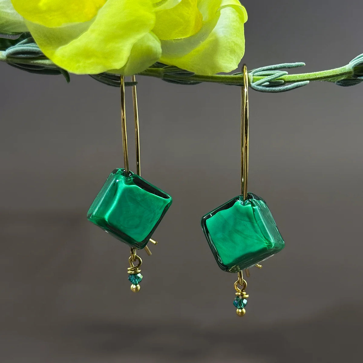 Murano Glass Dolce Earrings, Handcrafted in Italy