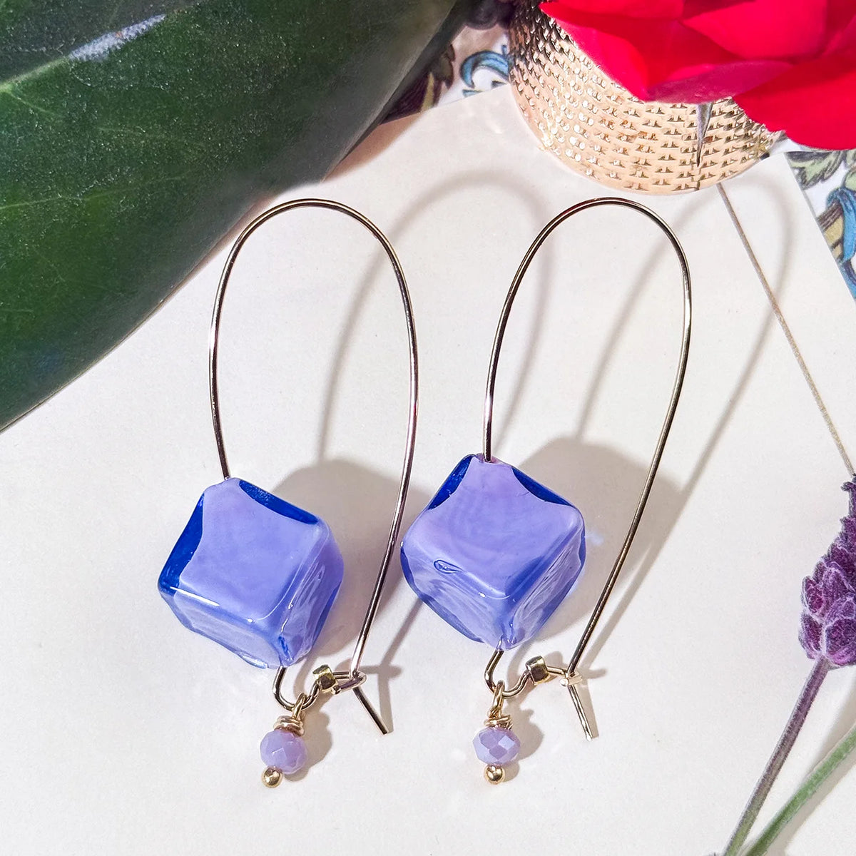 Murano Glass Dolce Earrings, Handcrafted in Italy
