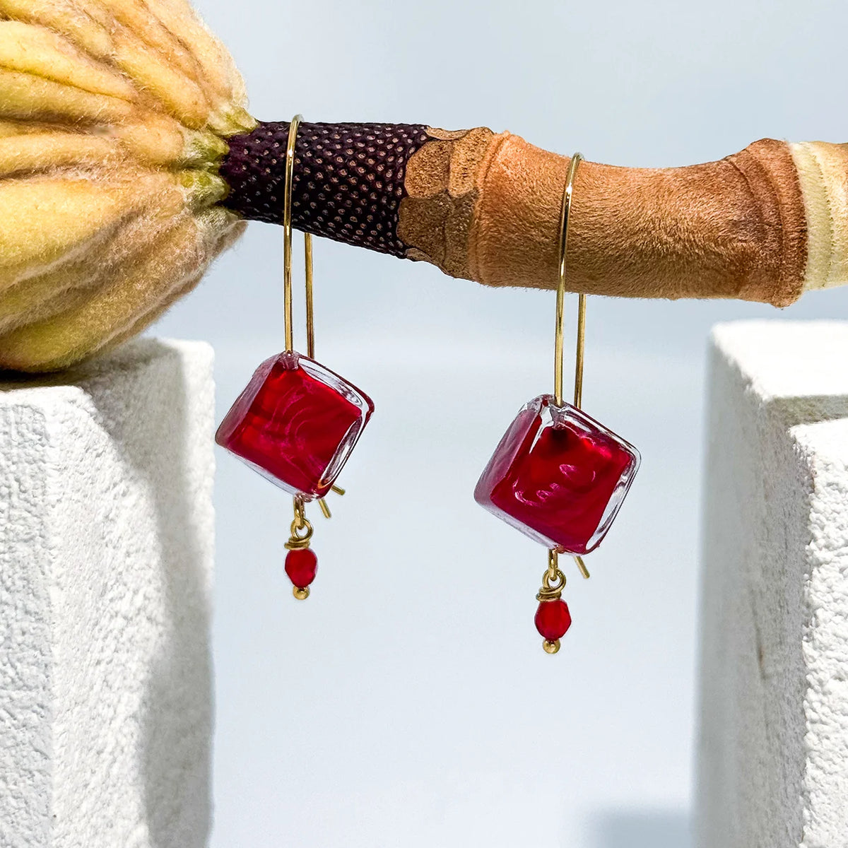 Murano Glass Dolce Earrings, Handcrafted in Italy