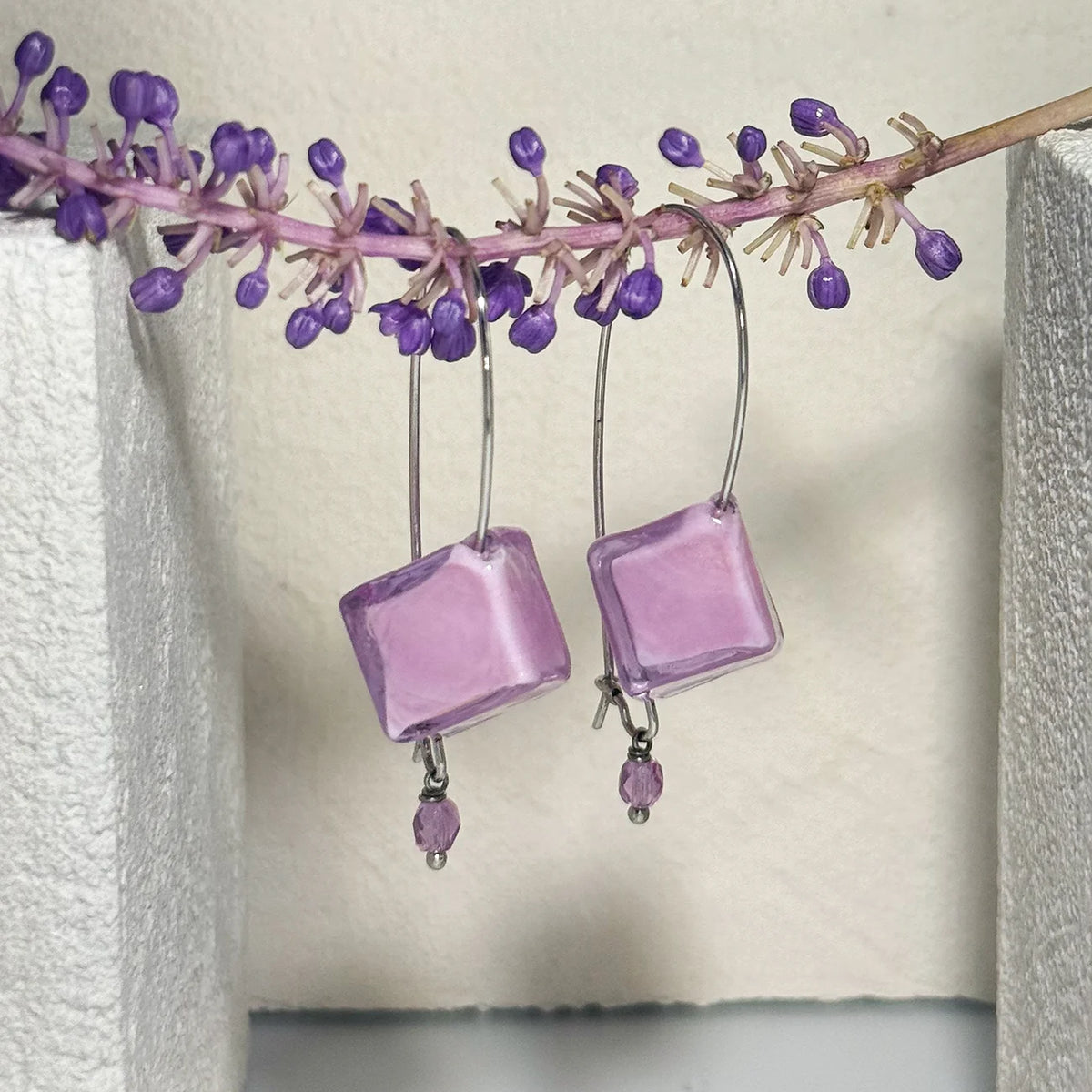 Murano Glass Dolce Earrings, Handcrafted in Italy