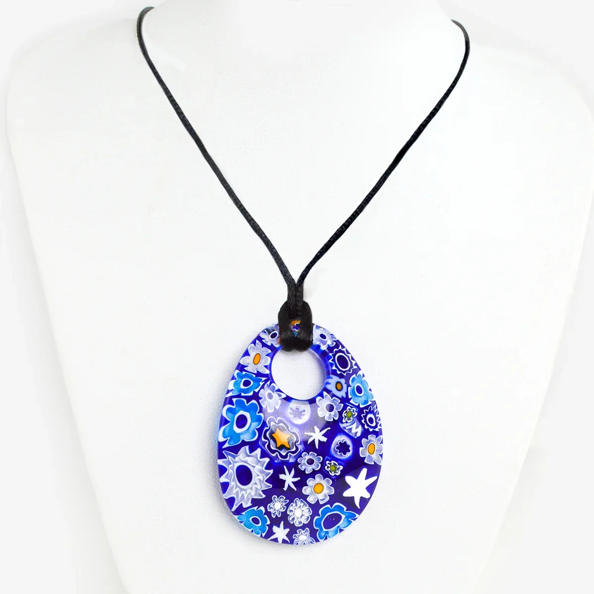 Large Oval Millefiori Pendant - Made by Ercole Moretti