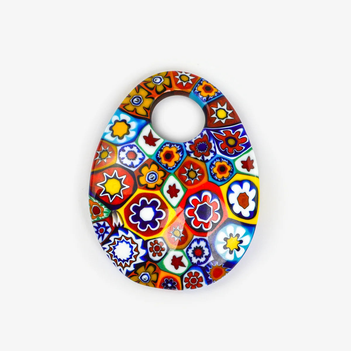 Large Oval Millefiori Pendant - Made by Ercole Moretti