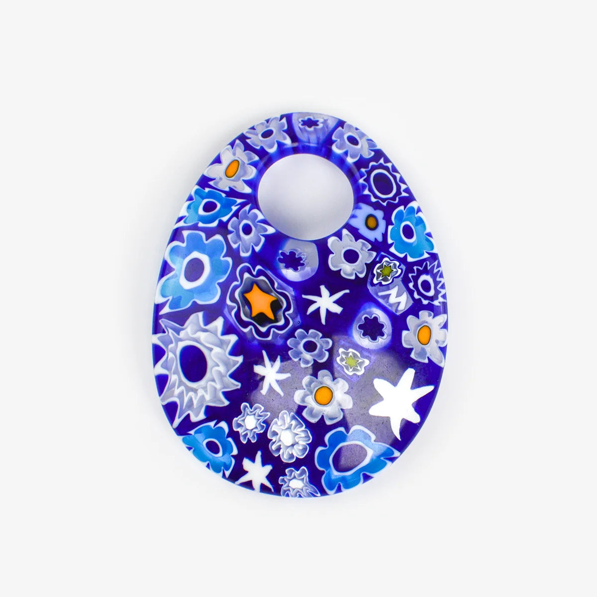 Large Oval Millefiori Pendant - Made by Ercole Moretti