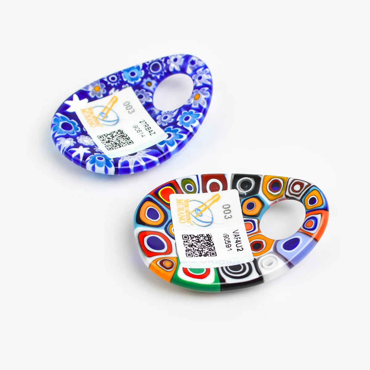 Large Oval Millefiori Pendant - Made by Ercole Moretti