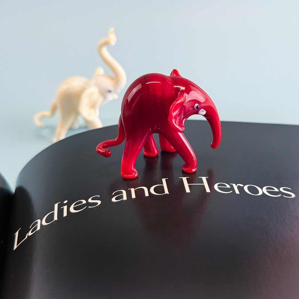 Murano Glass Elephant Family, Set of 3, Handcrafted In Italy