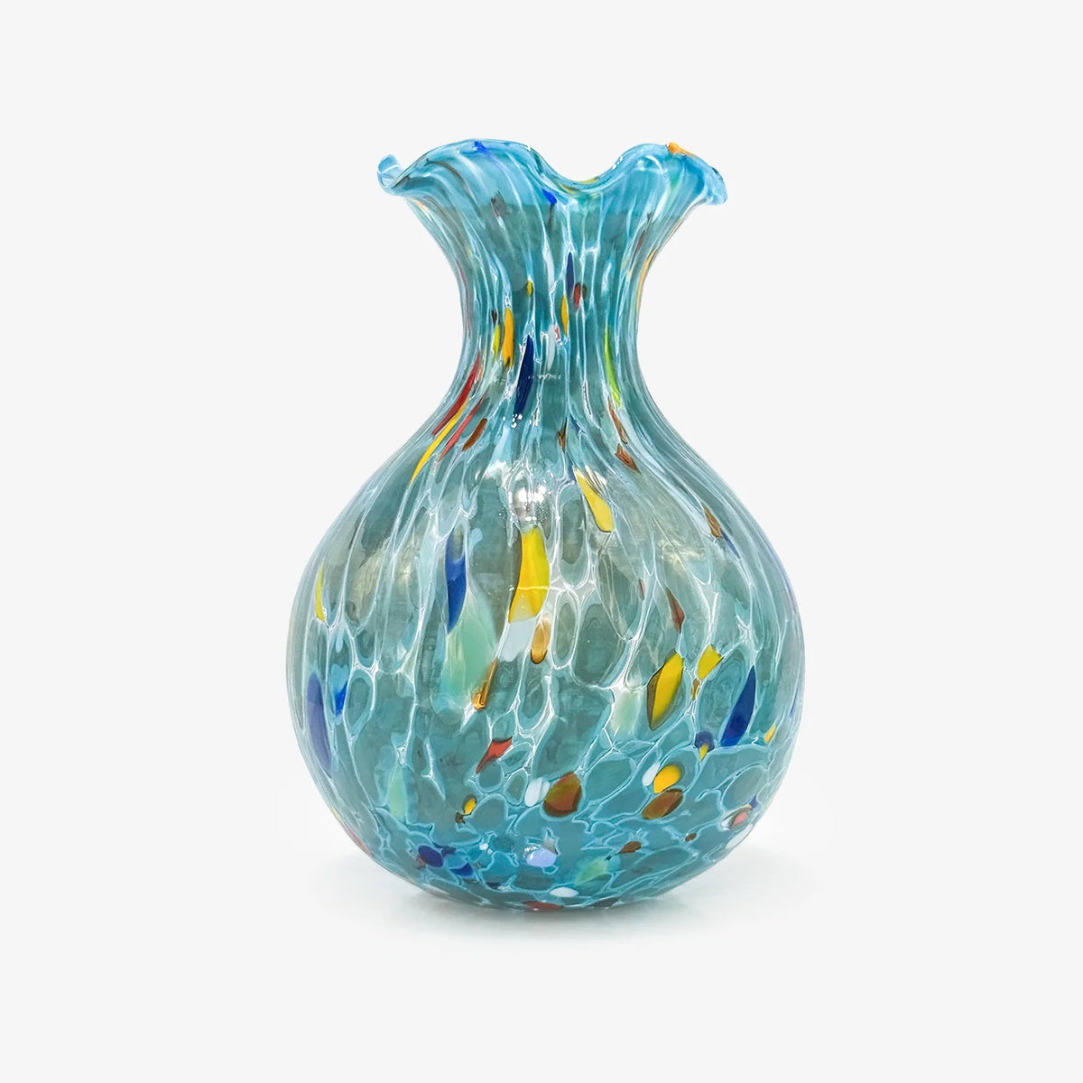 Murano Glass Fiori Small Vase, Made in Italy
