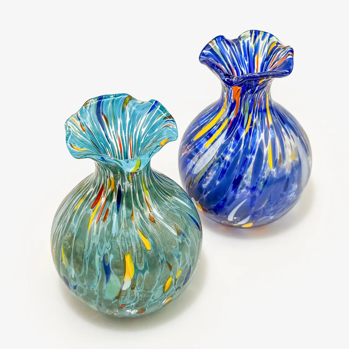 Murano Glass Fiori Small Vase, Made in Italy