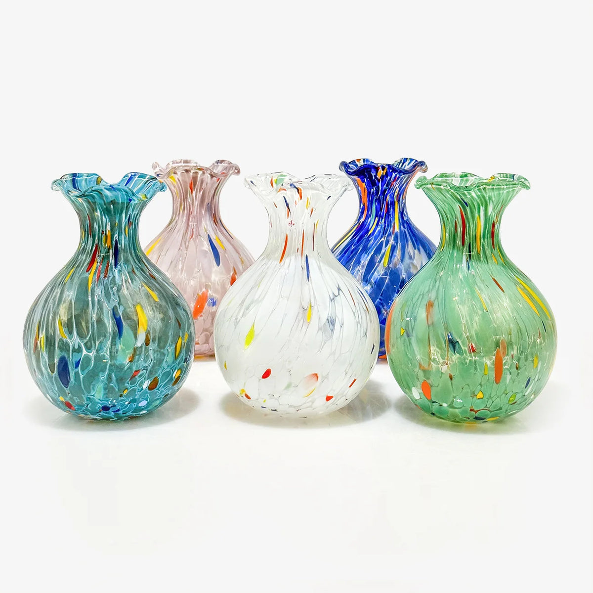 Murano Glass Fiori Small Vase, Made in Italy