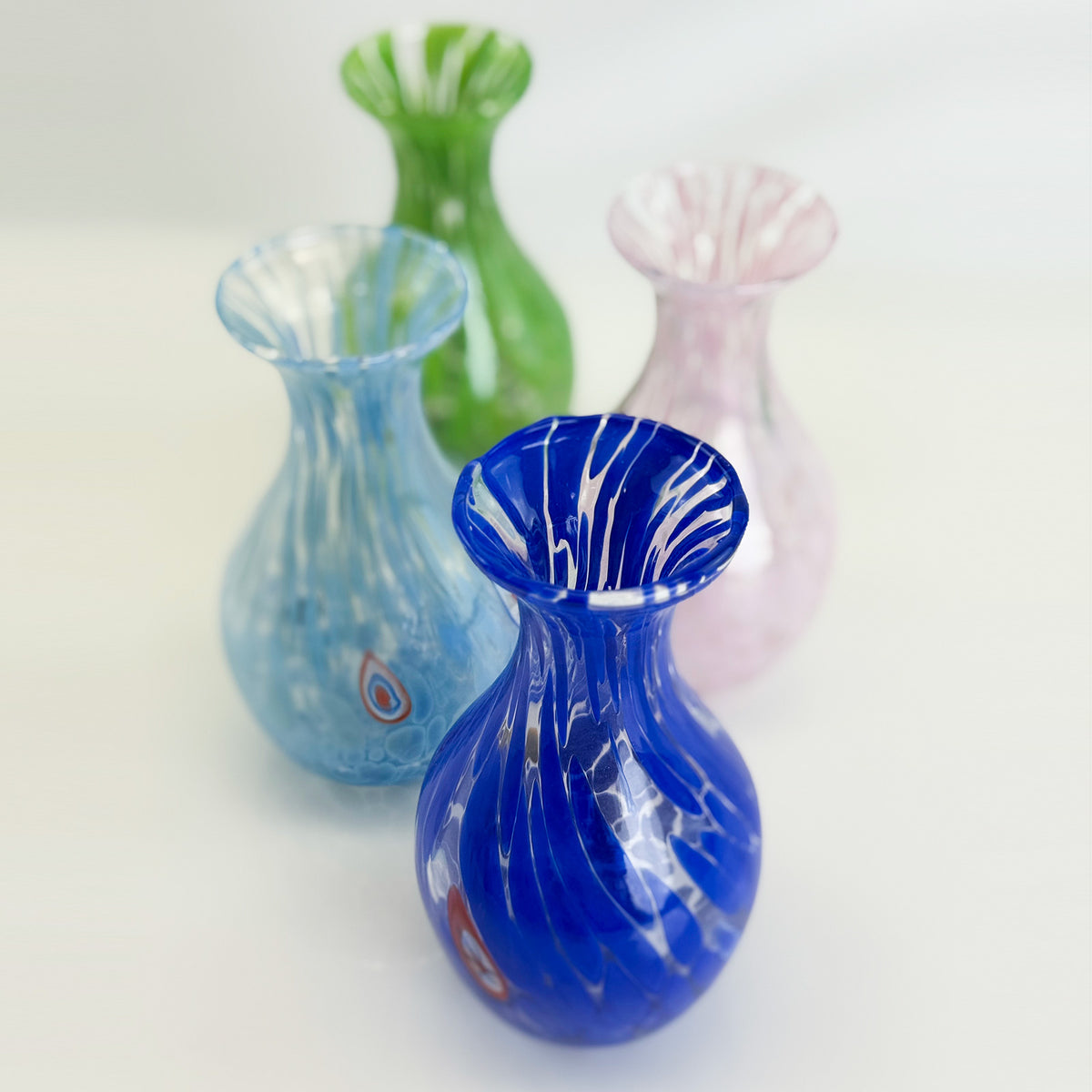 Murano Glass Fiori Small Vase, Made in Italy