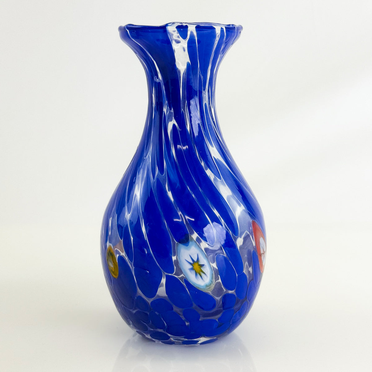 Murano Glass Fiori Small Vase, Made in Italy