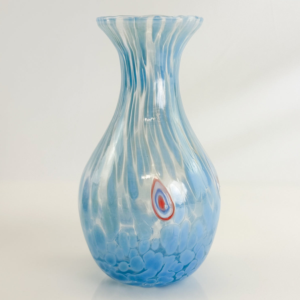 Murano Glass Fiori Small Vase, Made in Italy