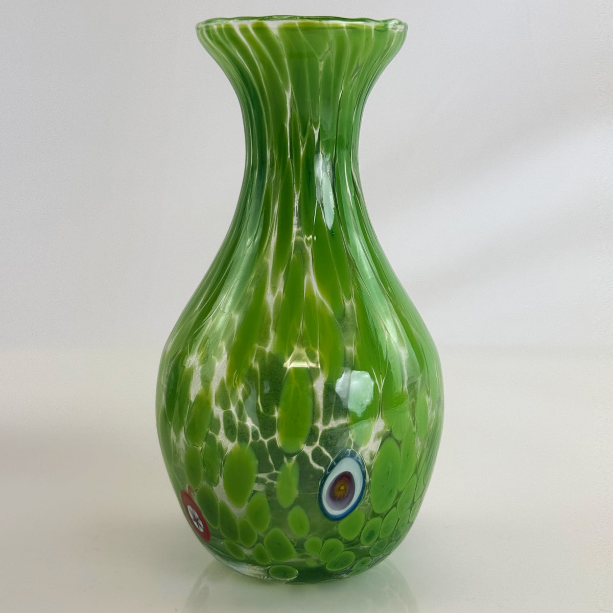 Murano Glass Fiori Small Vase, Made in Italy