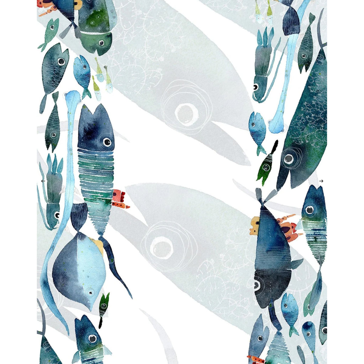 Wildlife Table Runner, 100% Linen, Made in Italy