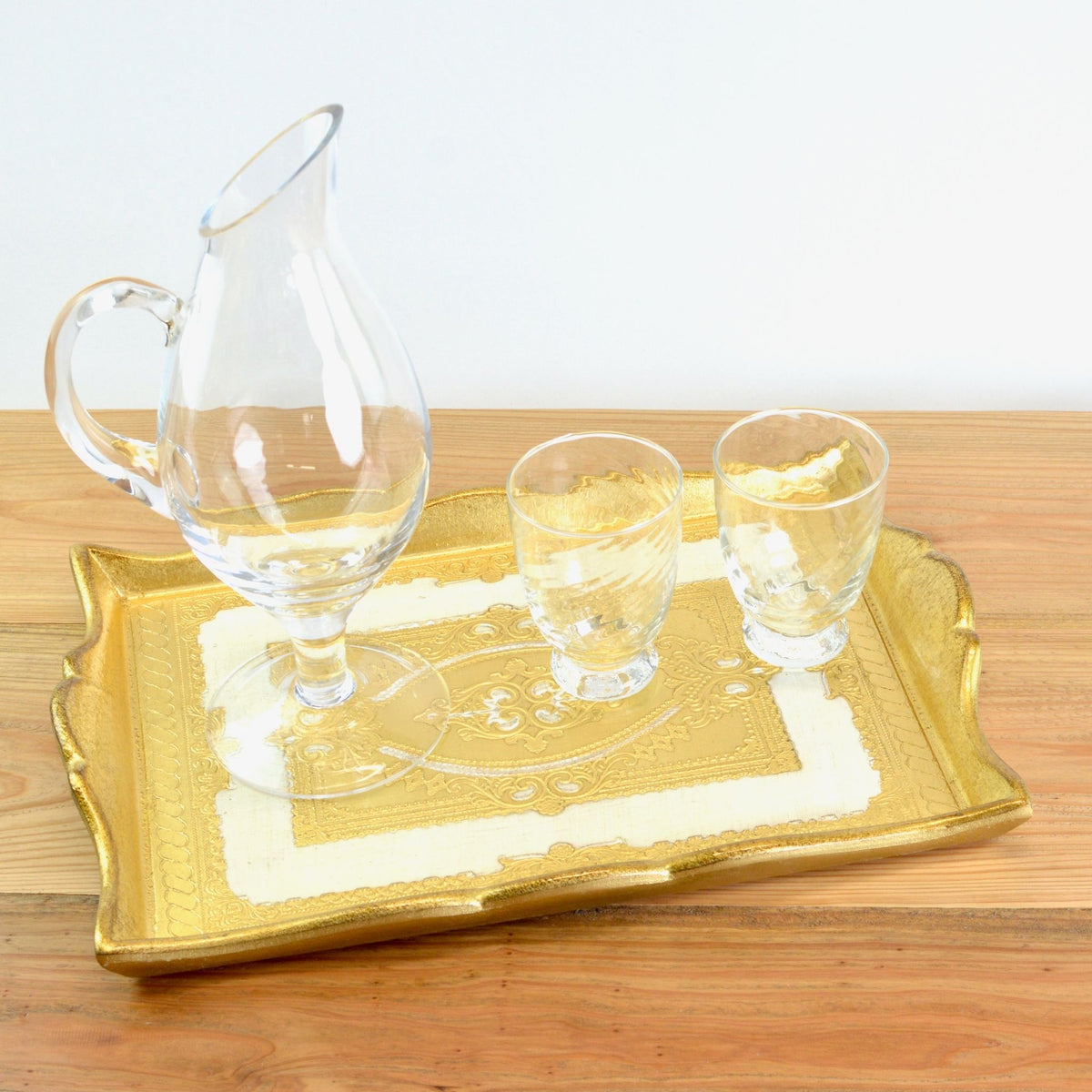 Clear Footed Decanter - Fiume - Made in Italy - My Italian Decor