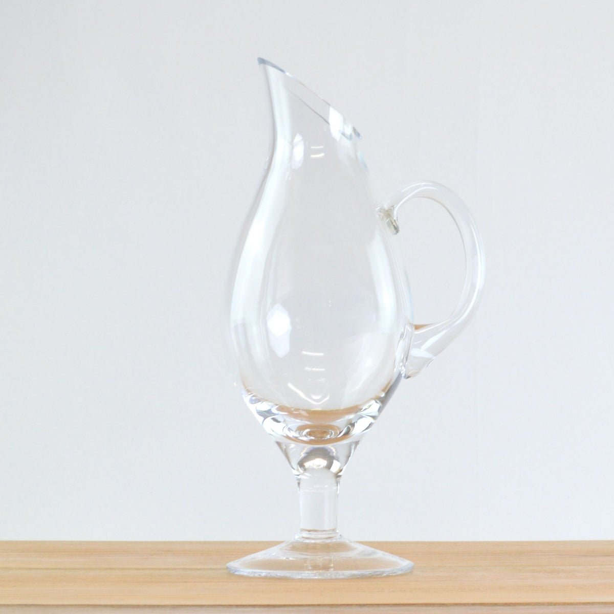 Clear Footed Decanter - Fiume - Made in Italy - My Italian Decor