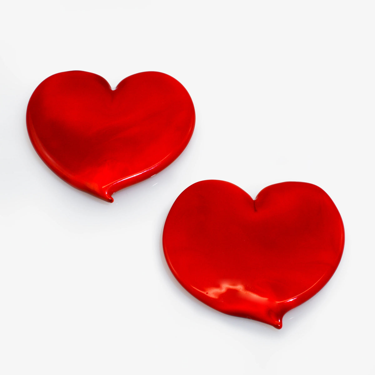 Flat Murano Glass Decorative Heart