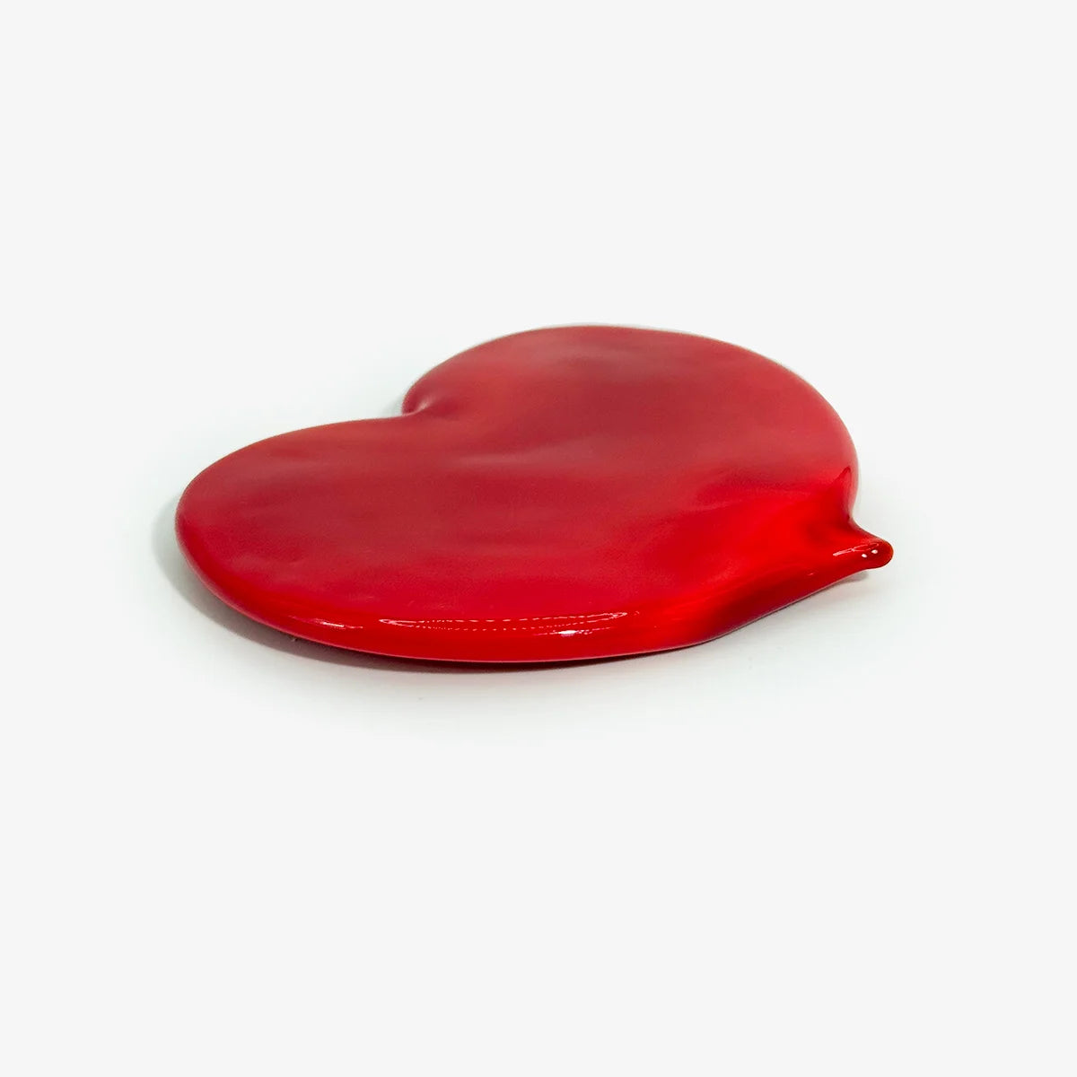 Flat Murano Glass Decorative Heart