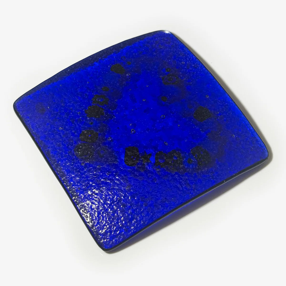 Murano Glass 4 inch Flat Catch-all Millefiori Dish - Heart Design