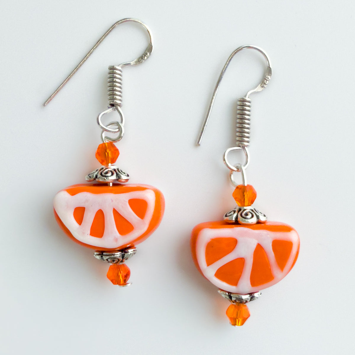 Orange Fruit - Bracelet - Earrings - Murano Glass Beads