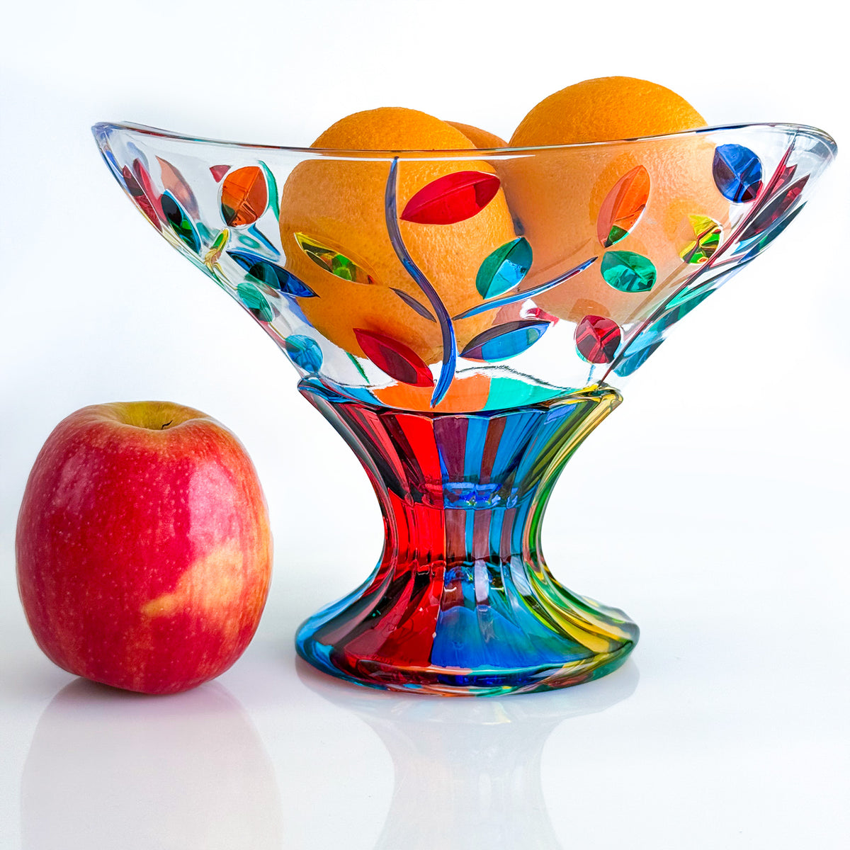 Flowervine Compote Bowl - Made &amp; Hand-painted In Italy