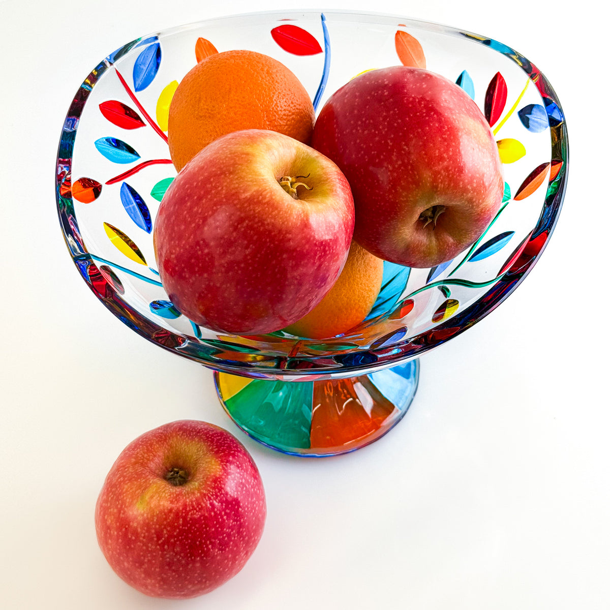 Flowervine Compote Bowl - Made &amp; Hand-painted In Italy