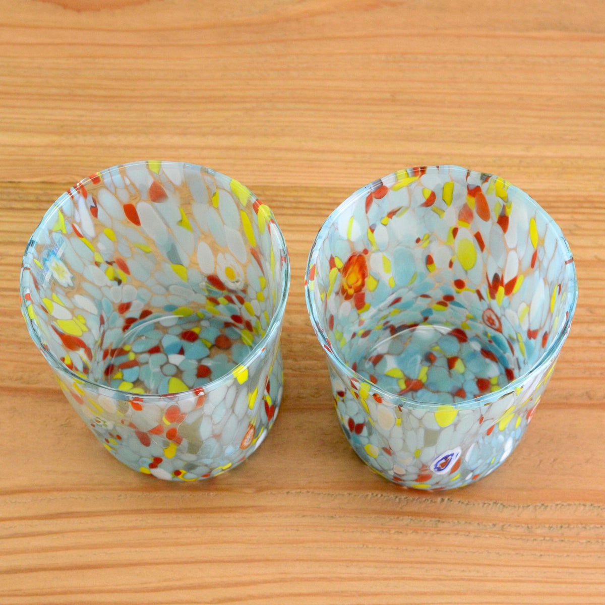 Italian Glass Pitcher &amp; Drinking Glasses - Light Blue - Franco - My Italian Decor