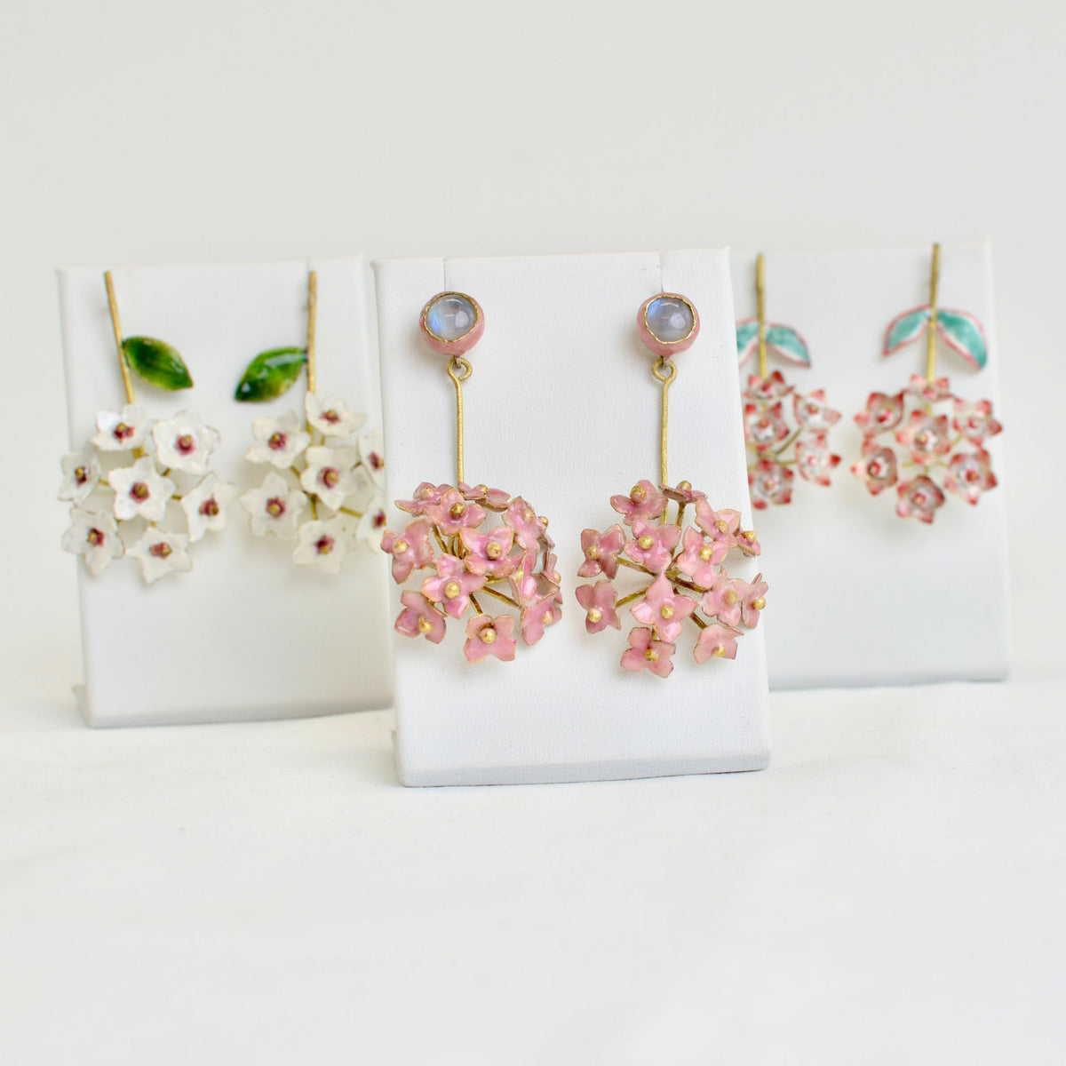 Giardino Collection, Hydrangea, Earring, Made in Italy